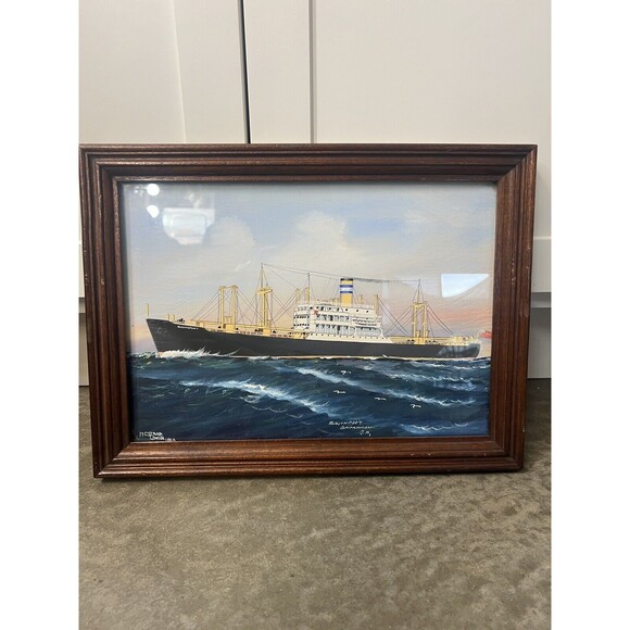 Original Watercolour & Gouache 1950 Herbert Henery Crane Southport Savannah G.A
